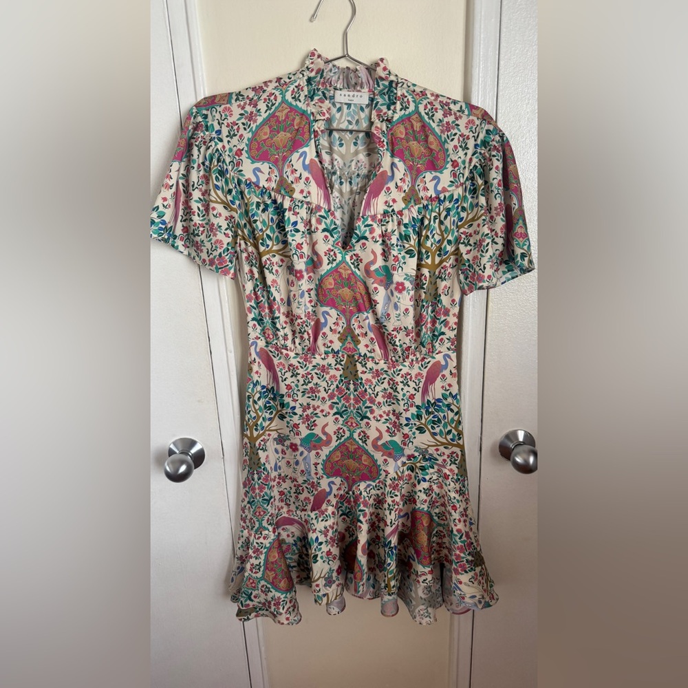 Sandro Multicolor Floral Dress